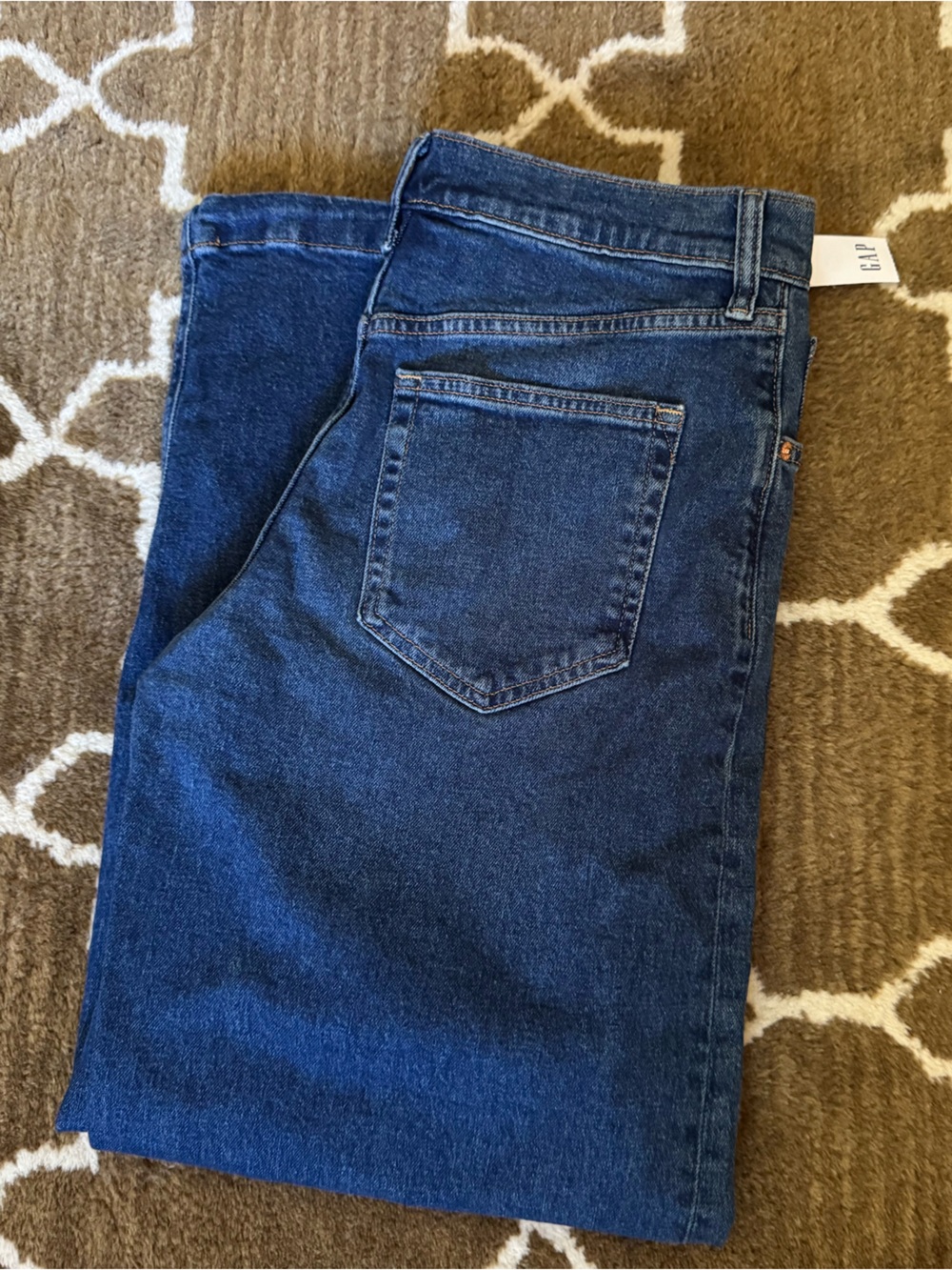 GAP High Rise Stride Wide-Leg Jeans Jeans in Dark Wash NWT